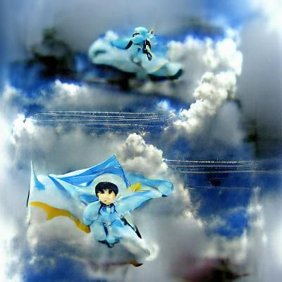 Cyberpunk Cityscape with Flying Cars