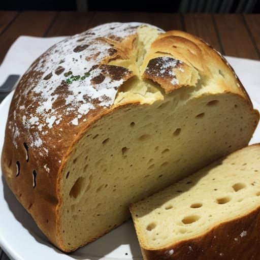 Rustic Hand-Torn Italian Bread Chunk