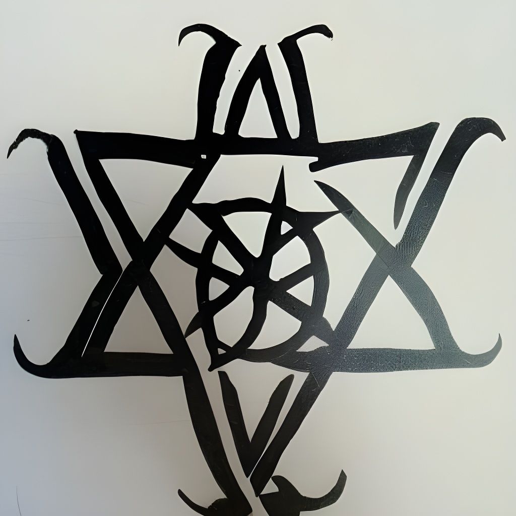 Mystical Gothic Witchcraft Symbol Art