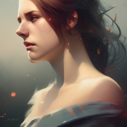 Detailed Portrait in Artstation Style