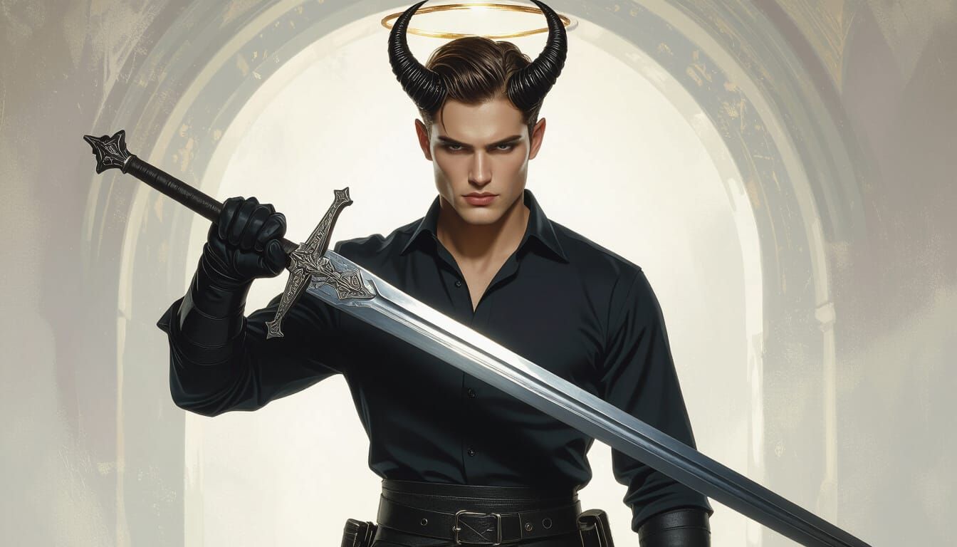 Devil May Care: A Dark Fantasy Portrait in 8K