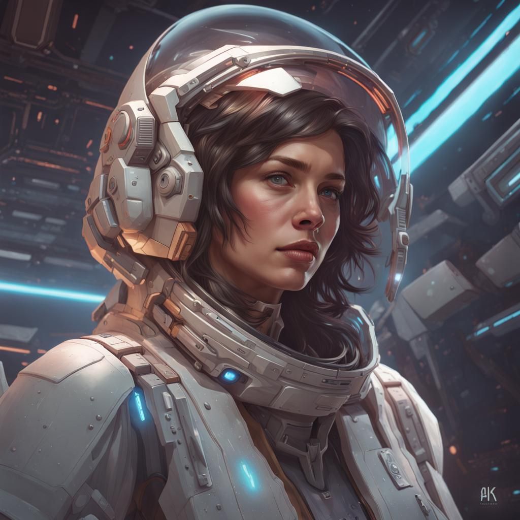 Studying on Spaceship: Hyperdetailed Concept Art