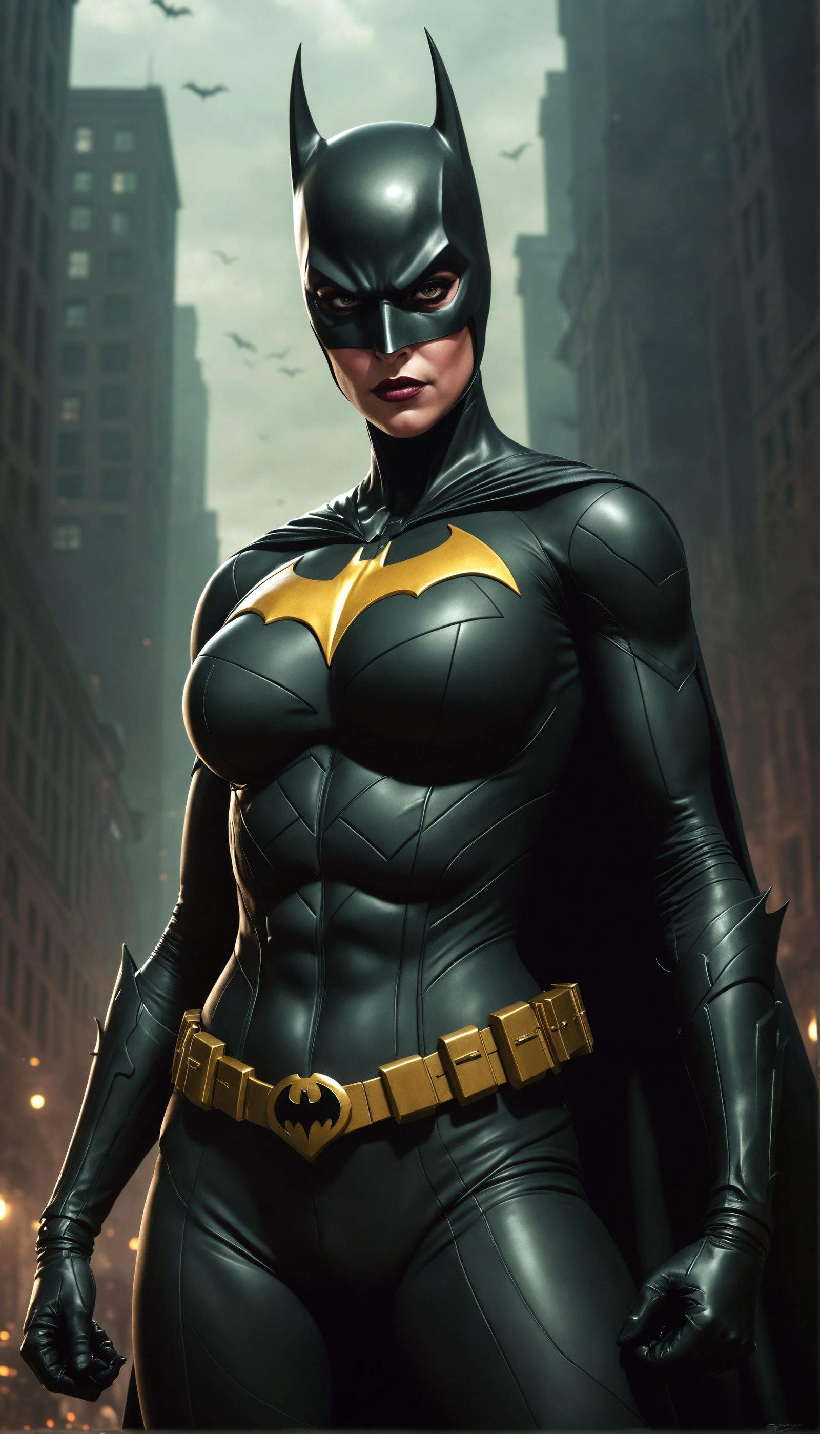 Sinister Hourglass Batgirl Filled with Hate