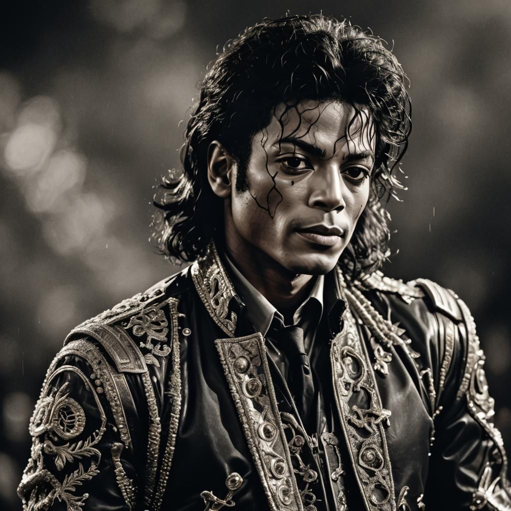 Hyperrealistic Portrait of Michael Jackson in HDR