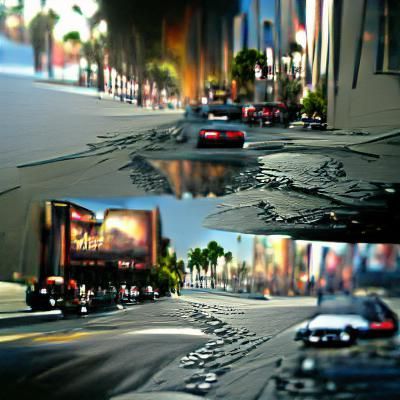 Heat Waves: Shimmering Road Mirage