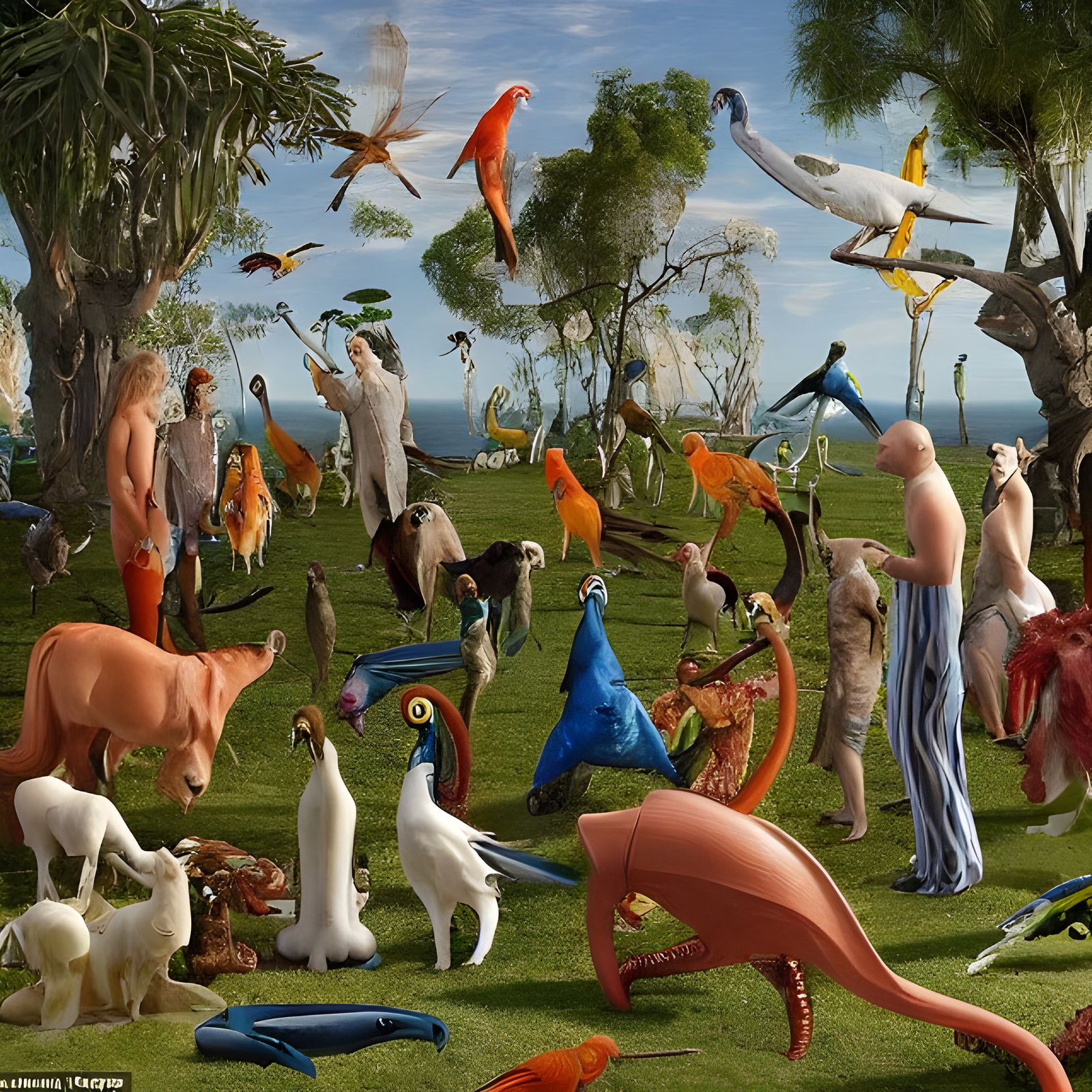 Futuristic Cocktail Party with Varied Alien Beings