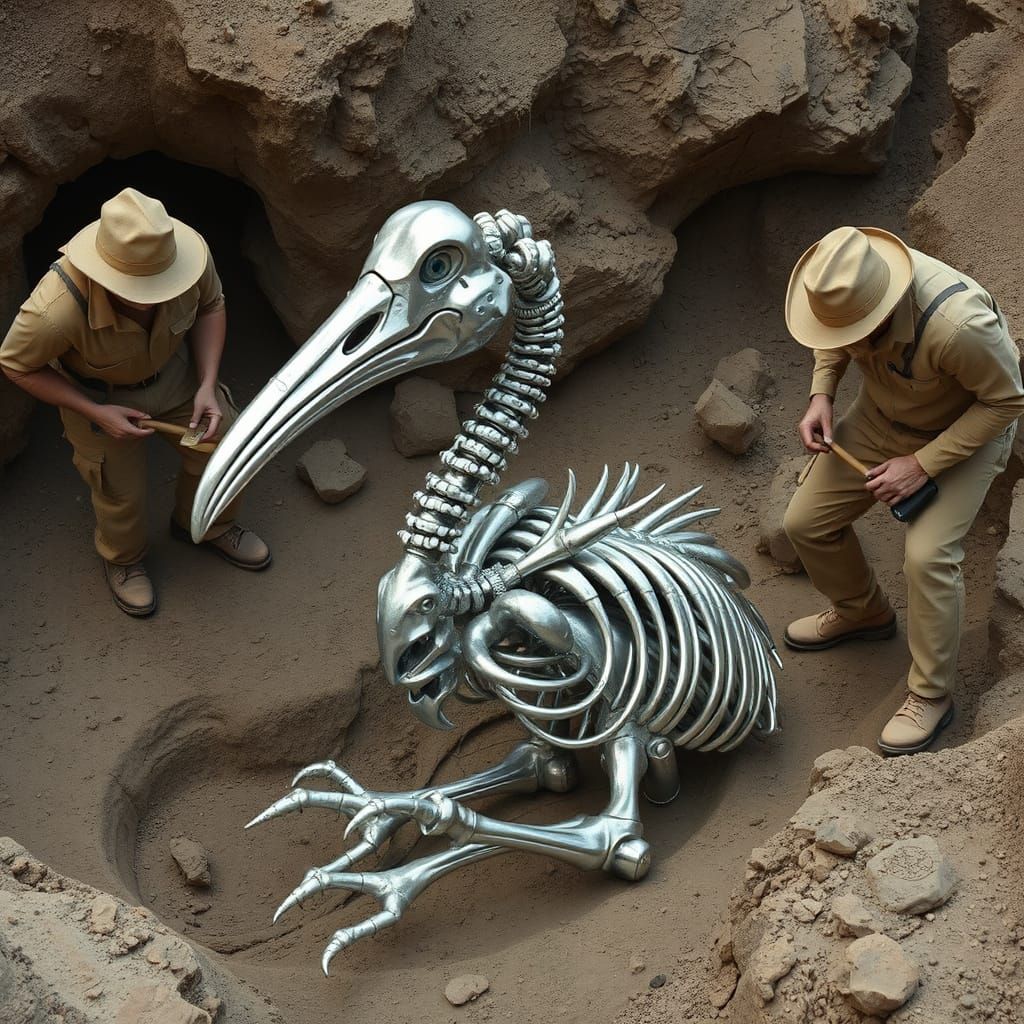 Archeologists Discover Cyberpunk Dodo Skeleton
