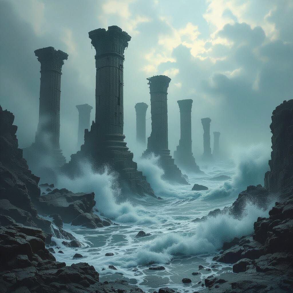 Dark Fantasy Forgotten Harbor Concept Art