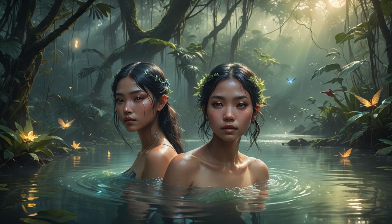 Ethereal Beauty in Tropical Paradise