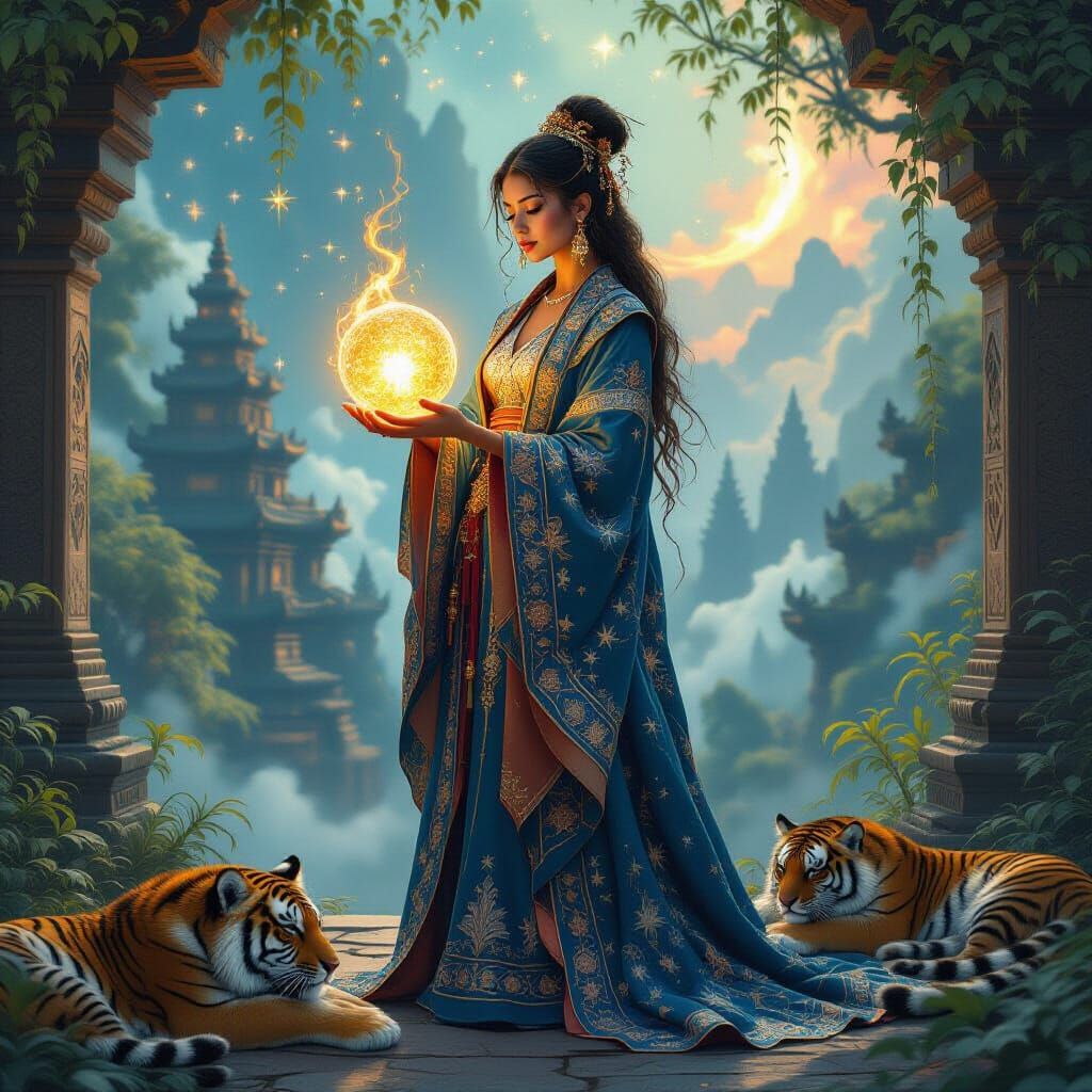 Mystical Alchemist in Dreamscape