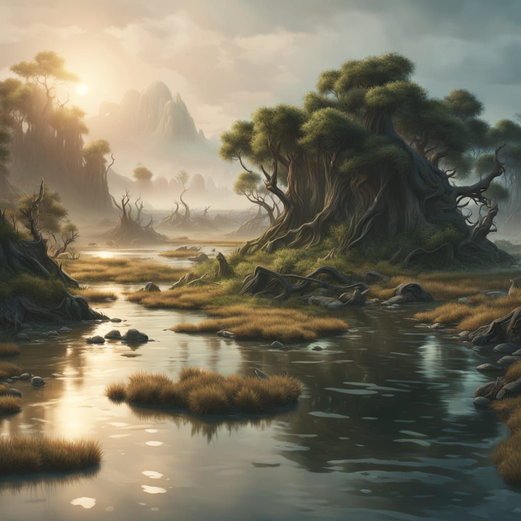 Saltwater marsh