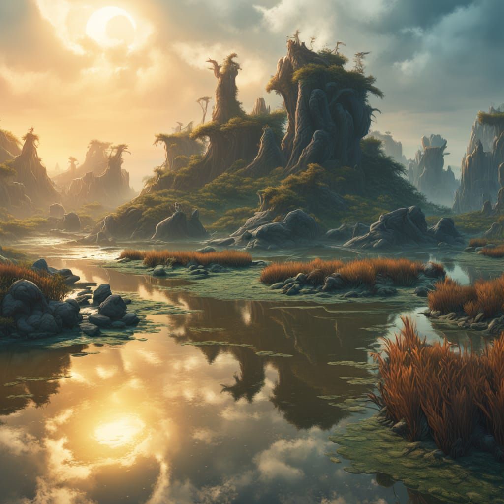 Saltwater marsh