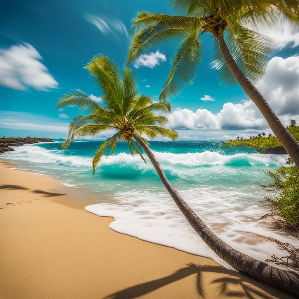 Serene Hawaii Beach Photography with Turquoise Ocean
