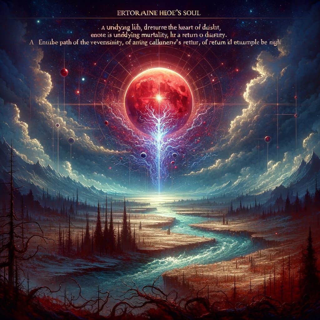 Blood Moon Illuminates a Fantastical Landscape