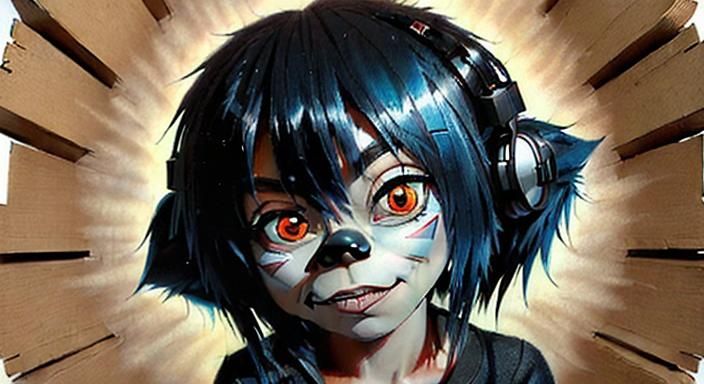 Surreal Drawing with Cardboard Graffiti Aesthetic