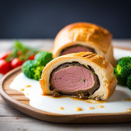 Exquisite Beef Wellington in Natural Light