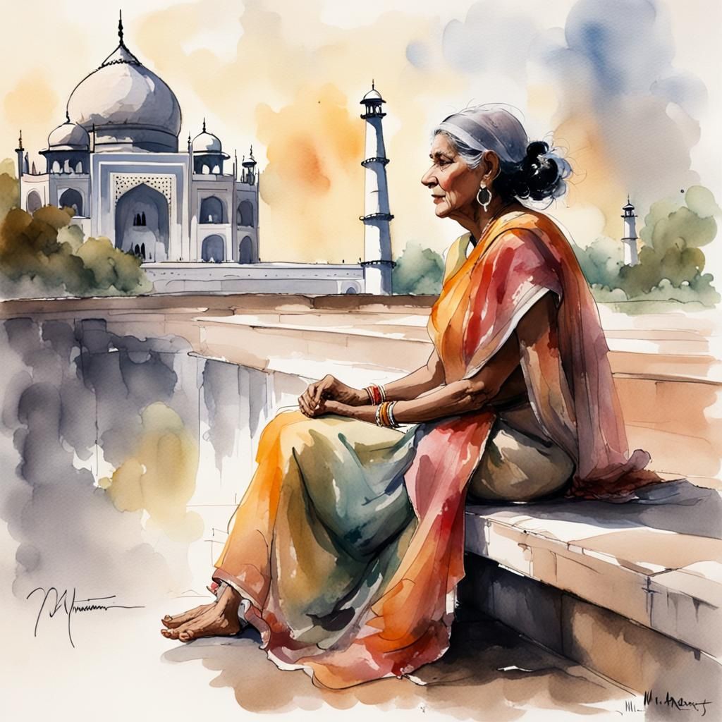 old Indian woman
