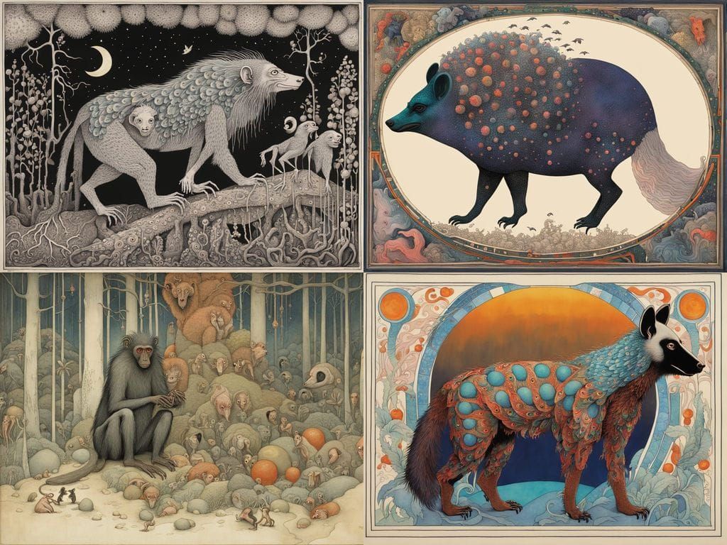 Bizarre Surrealism: Homunculus Creature in Vivisection Scene