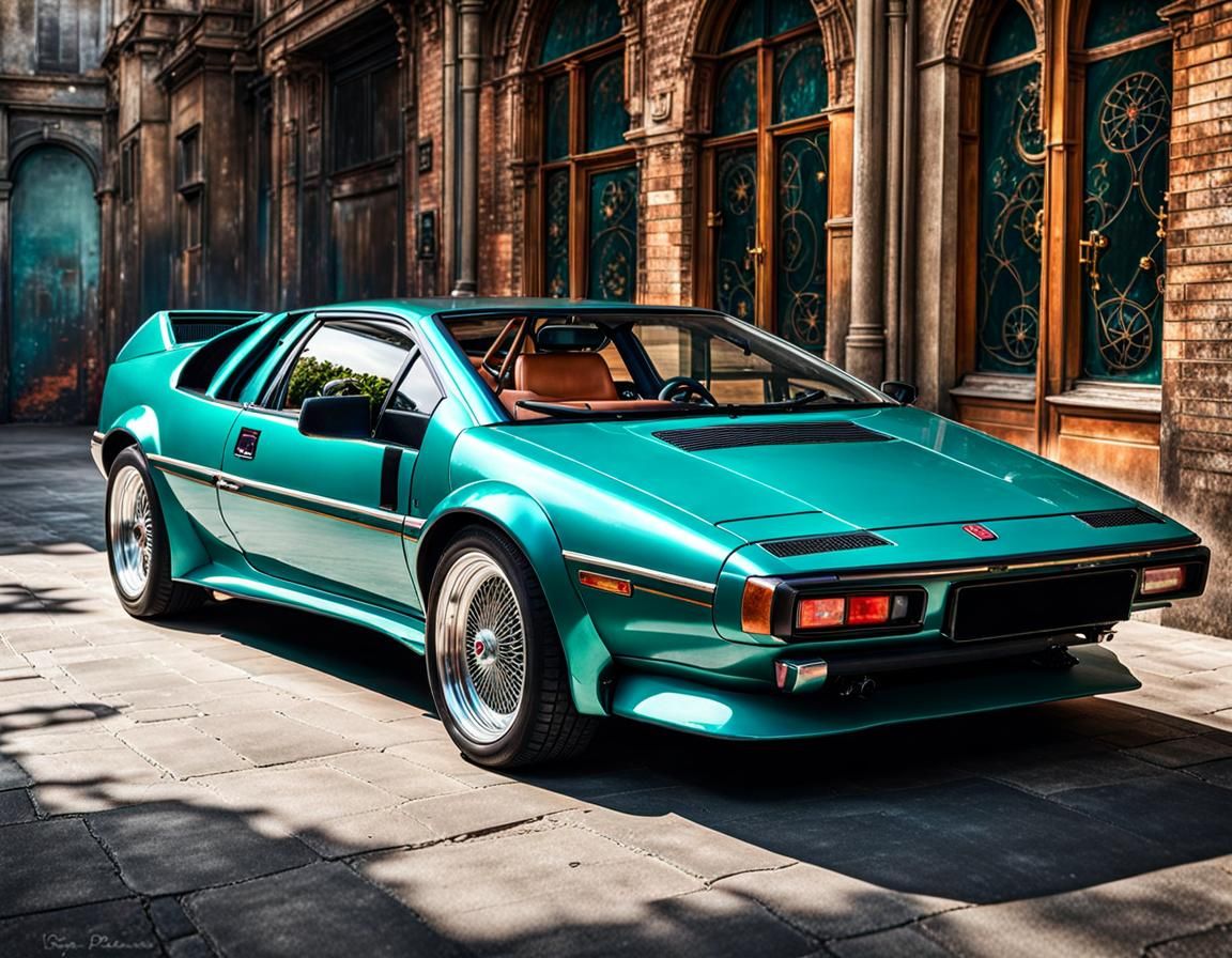 Steampunk Lotus Esprit in Teal Metallic Paint