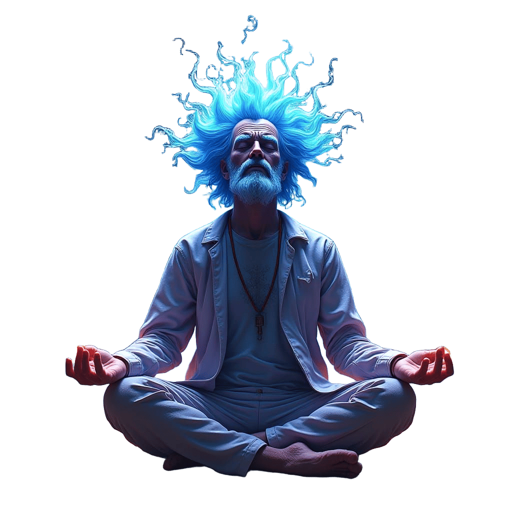 Ethereal Space Mediation in Vibrant Hues