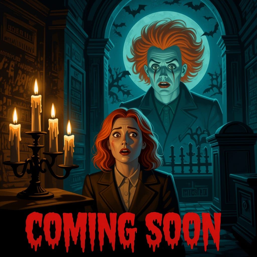 Haunted Museum with Scared Figure, Coming Soon