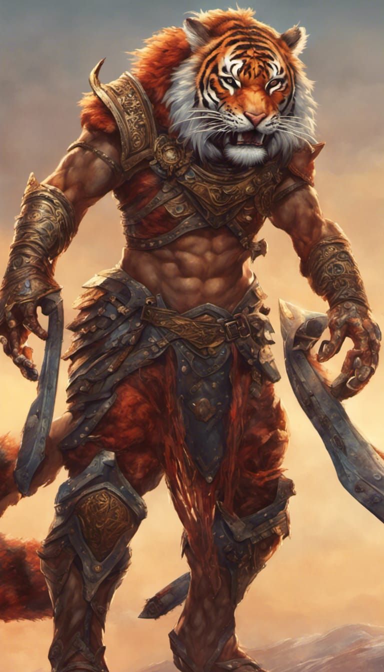 Ringworld: Kizinti Warrior in Alien Landscape