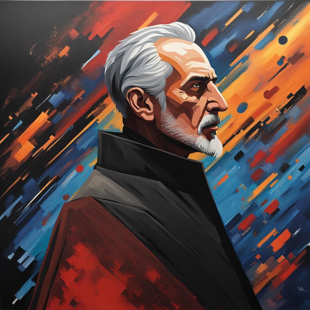 Abstract Side View of Count Dooku