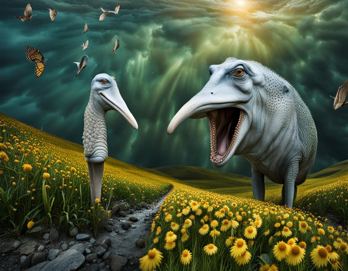 Surreal Alien Restaurant Celebration: Photorealistic Masterp...