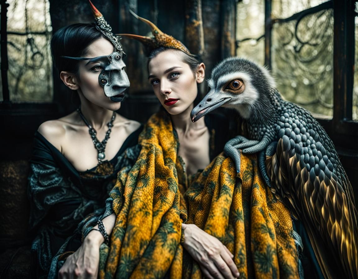 Surreal Alien Restaurant Celebration: Detailed Photography