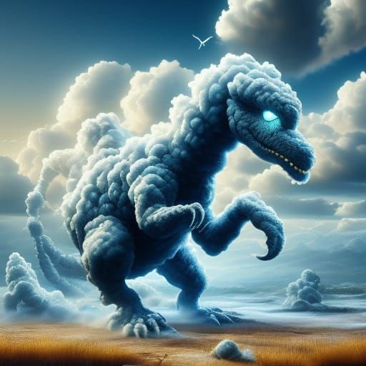 A rise clouds Dinosaurus.