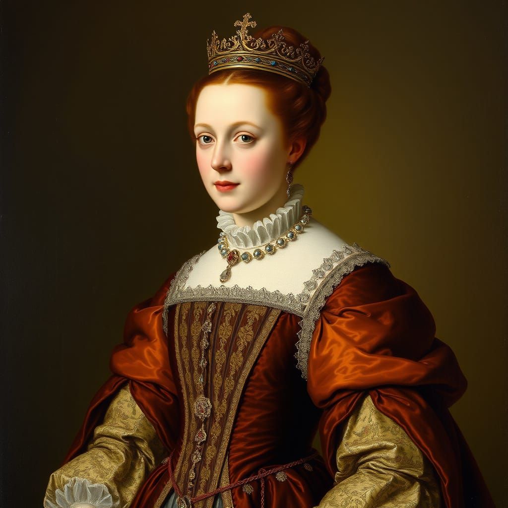 Mary Queen of Scots in 16th Century French Renaissance Style