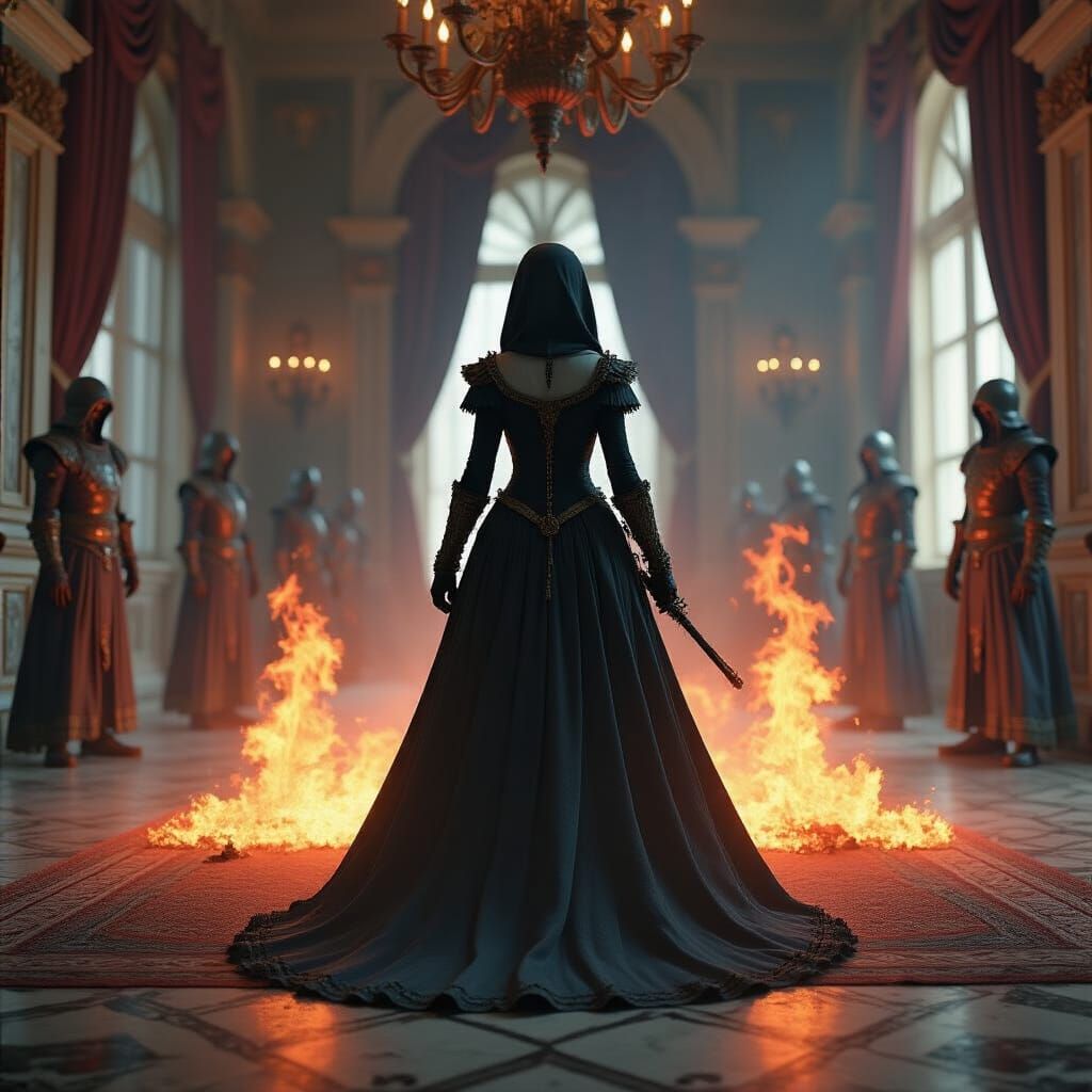 Sorceress Summons Silence, 3D Game Cinematic Graphics