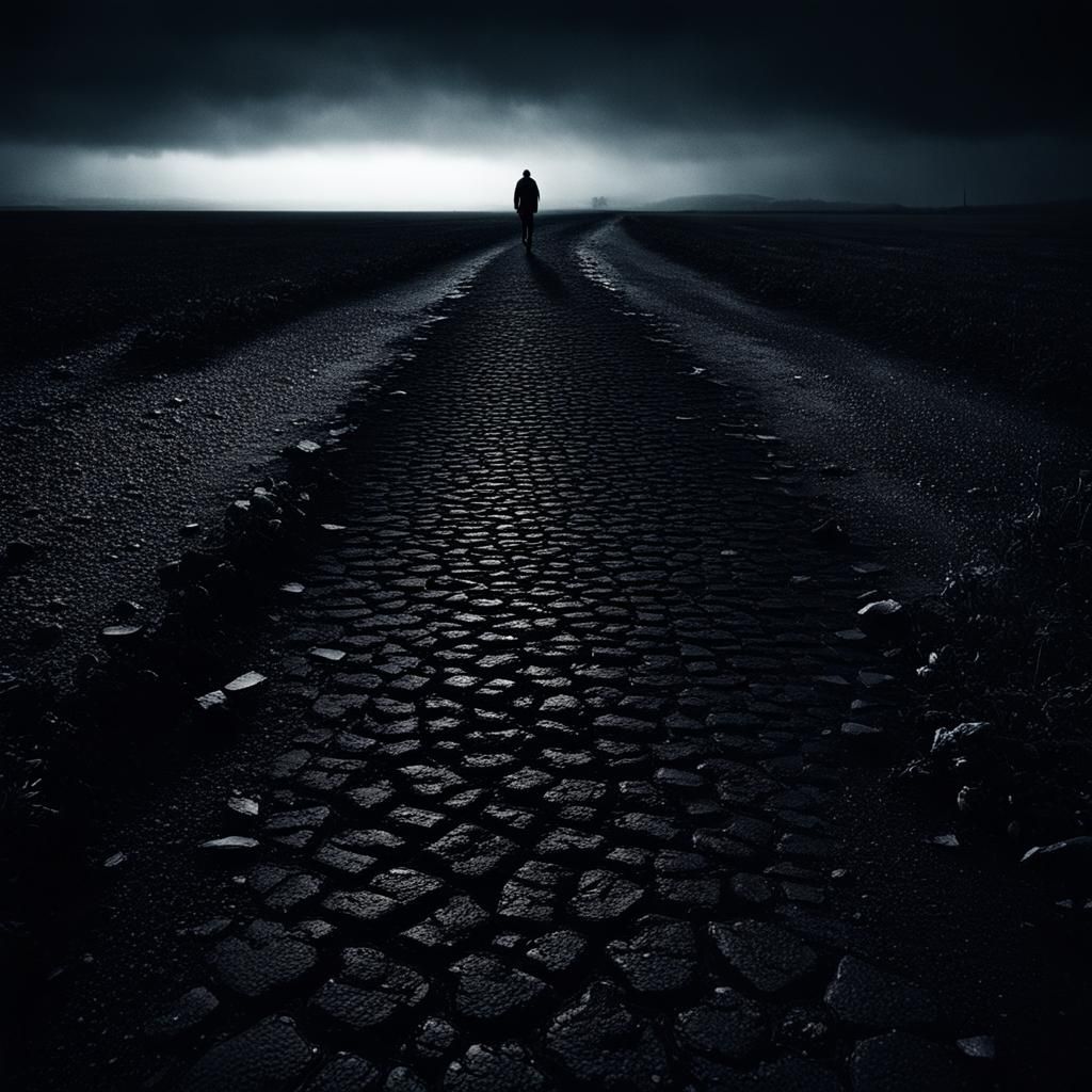 Night Watch: Shadowy Figure in the Dark
