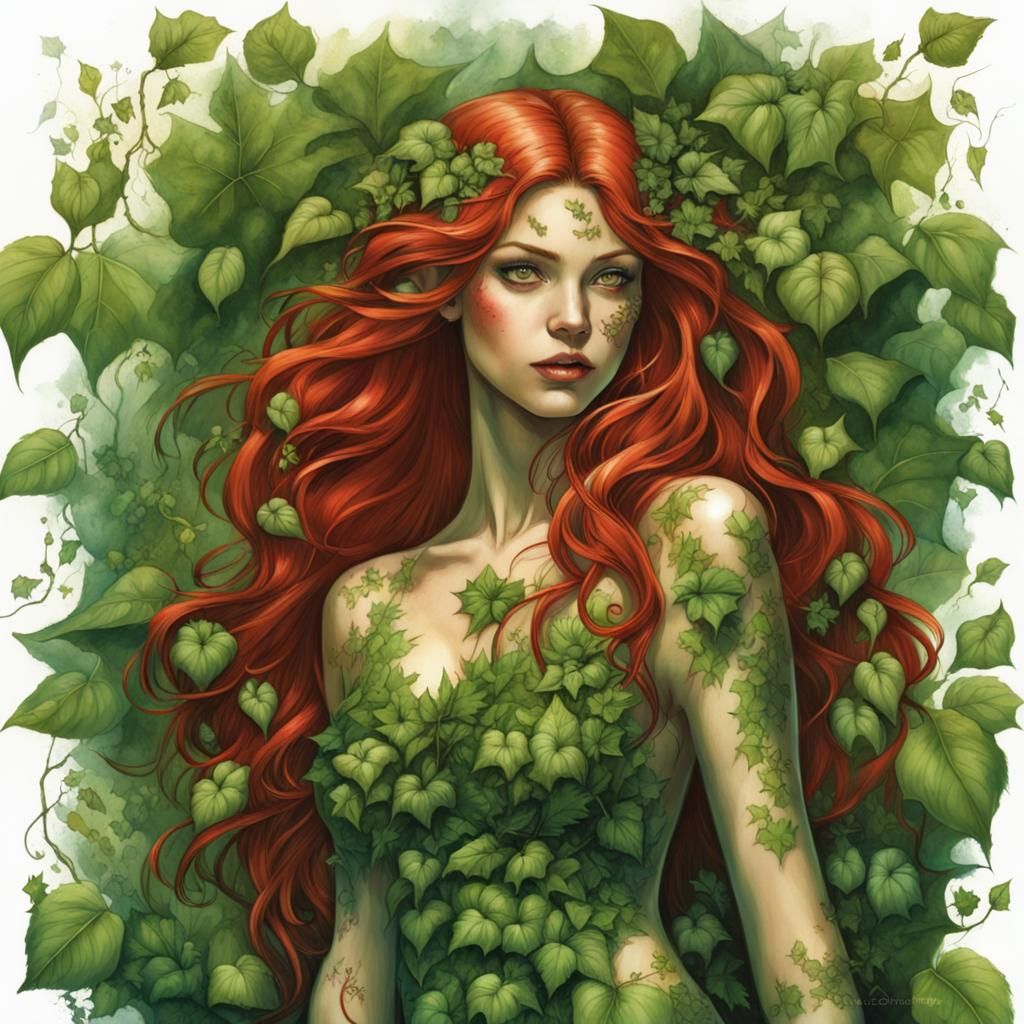 Beautiful Dryad Girl in Forest, Hyperrealistic CGI