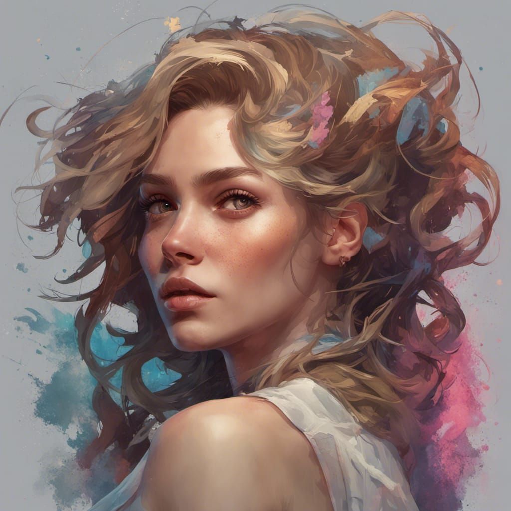 Detailed Portrait in Hyperrealistic Style