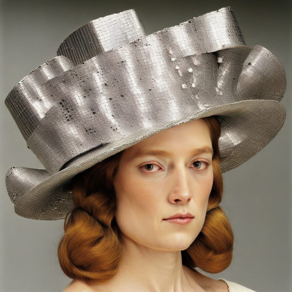 Hyacinth and Foil Hat Inspired by Kazimir Malevich and Jan v...