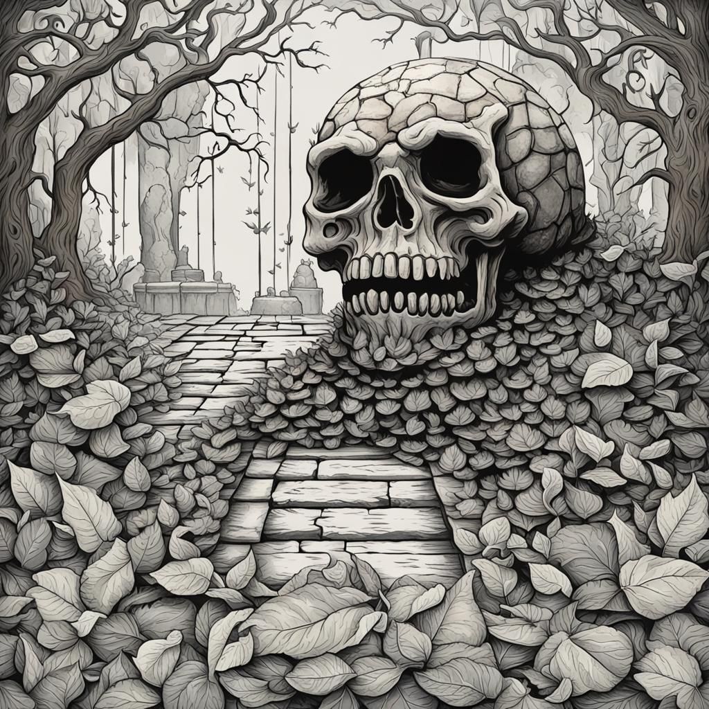 Surreal Portrait of Inner Turmoil and Hate