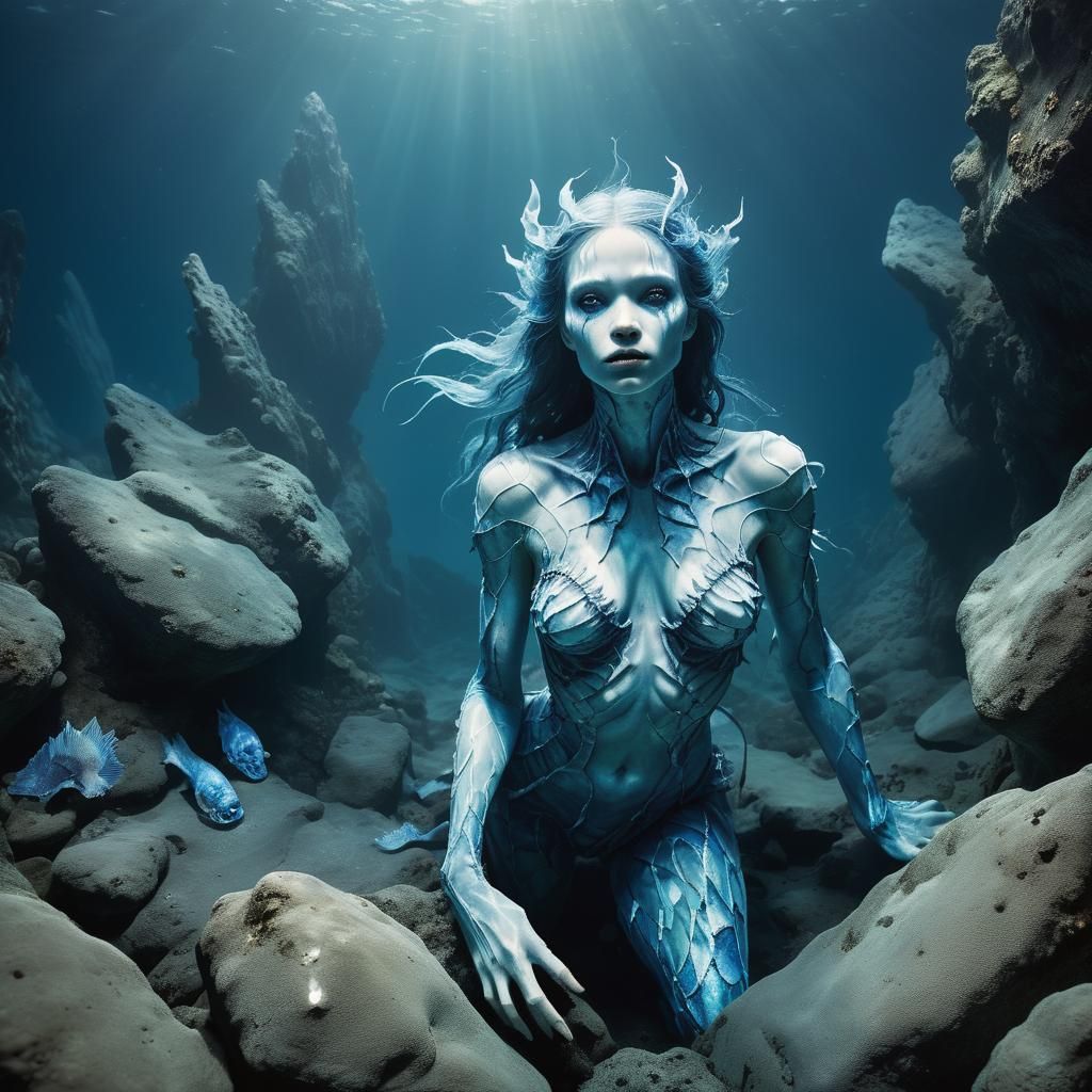 Abyssal Siren in Dark Fantasy Photography