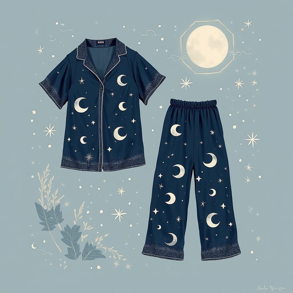 Dreamy Night Clothes in Art Nouveau Style