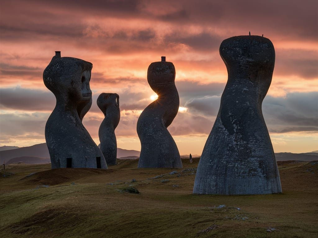 Biomorphic Towers Rise in Grotesque Chromoatmospheric Displa...