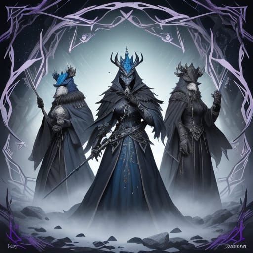 Blue Birds in Disguise with Glowing Markings