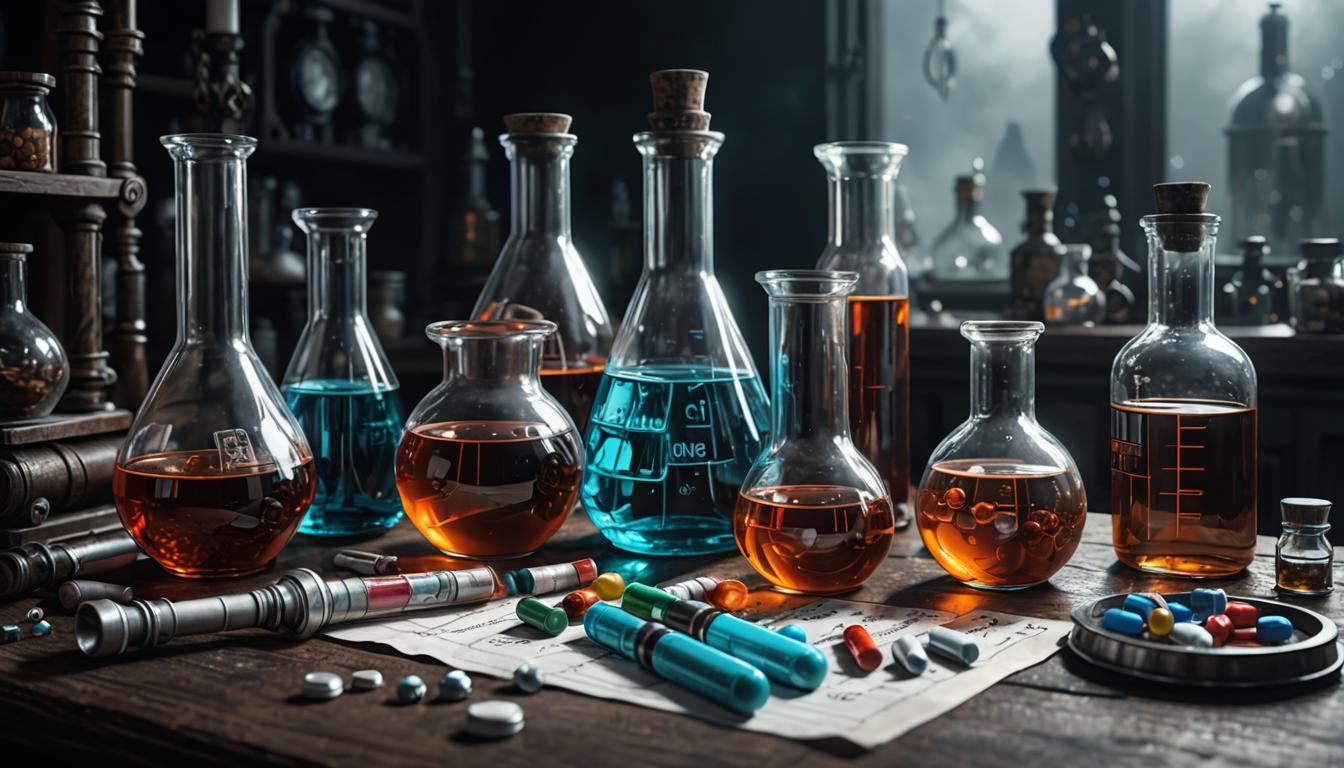 Gothic Sci-Fi Fantasy Medical Still Life