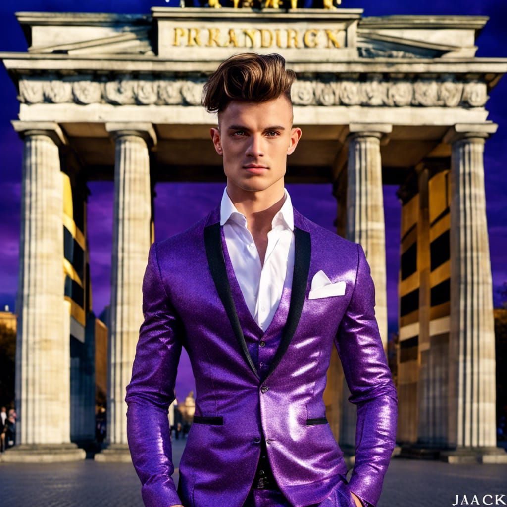 The beauty of a man in Berlin, Germany