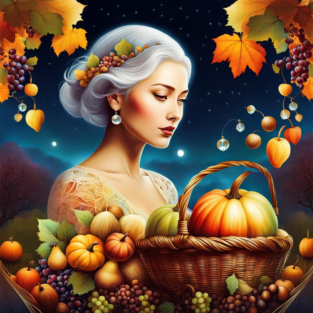 Double Exposure: Autumnal Abundance and Family