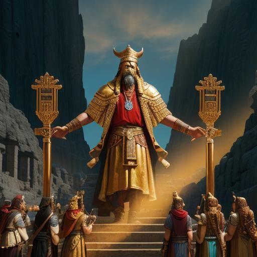 Moses Leads Hebrews After Exodus: Fantasy Realism