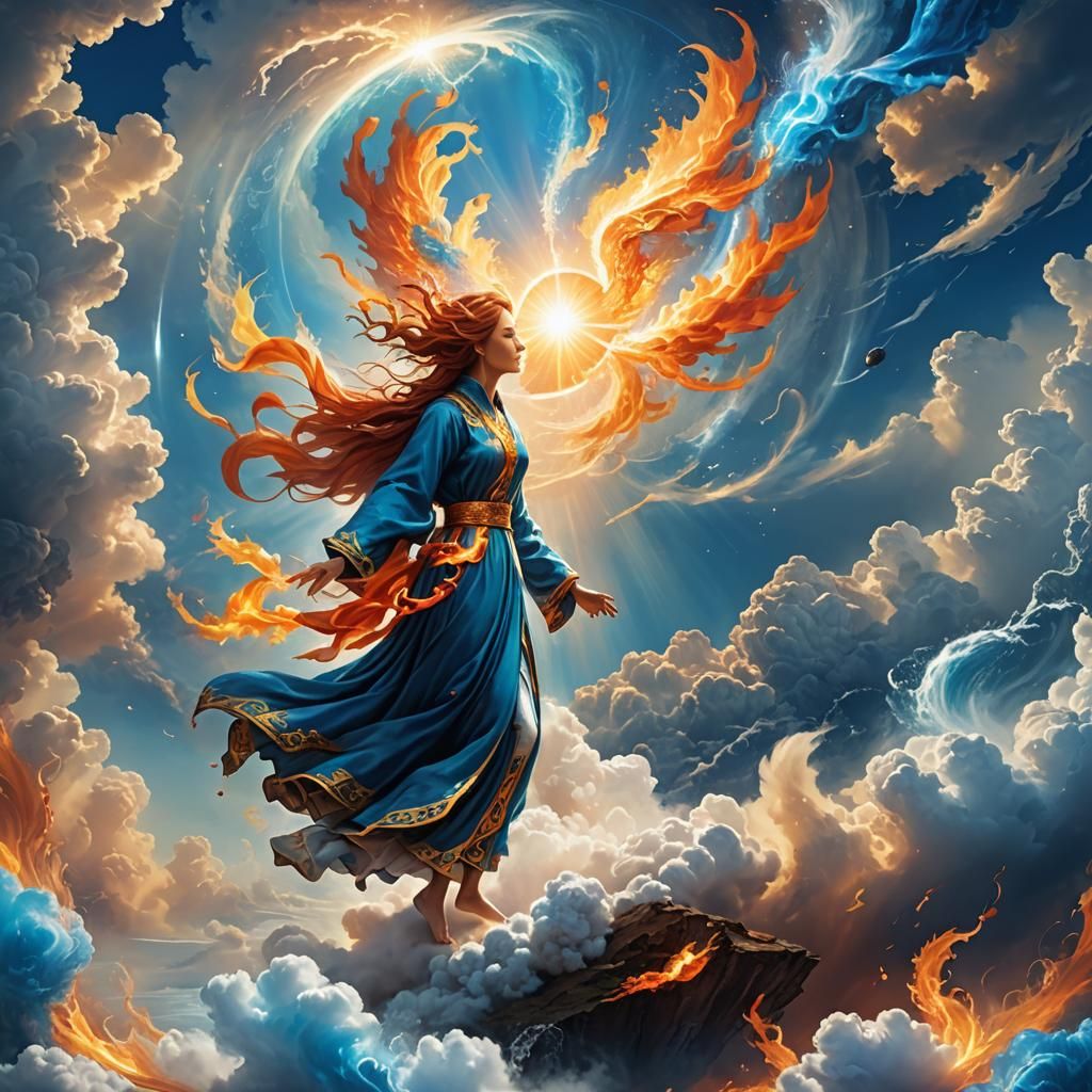 Elemental Gods Creating Planet Earth