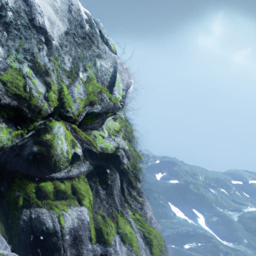 Troll Face Mountain: Detailed Matte Painting