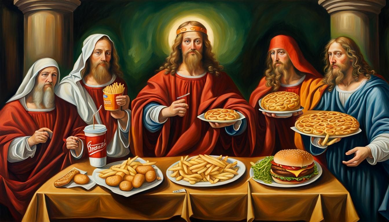Fast Food Mascots Recreate The Last Supper
