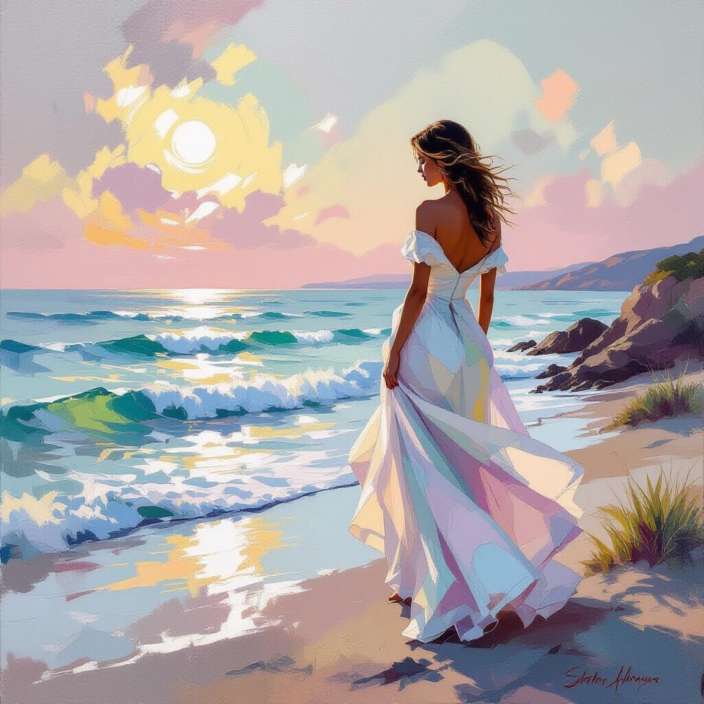 Majestic Impressionist Scene of Quiet Awe