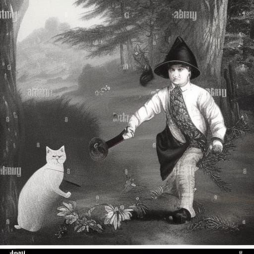 Surreal Dreamscape: Gardening Tools and Sung Dynasty